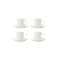 Maxwell & Williams Demi Mansion Cup & Saucer Set - Pack of 4-Dinnerware