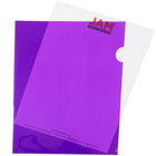 JAM Paper Plastic Sleeves, 9 x 11.5, Purple, 24 Pack-Purple Plastic Sleeves