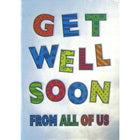 Rosedale 5-1/2" x 8" From All Get Well Soon From All Of Us Greeting Cards And Envelopes, 12 Pack (17220)-Printed on premium uncoated card stock