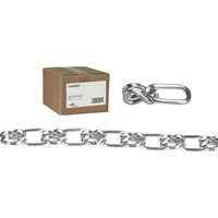 Campbell Chains, Chain Length: 100' (30.4 M), Working Load Limit: 155 Lbs. (0.0775 Tons), Chain Grade: Not Graded (740224)-Working Load Limit: 155 lbs. (0.0775 tons)