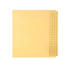 Mark Maker Legal Exhibit Index Tab Set of Buff Single Tabs, 1/25th Cut, Letter Size, No Holes, Number 1 - 100-Buff Single Tabs, 1/25th Cut