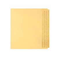 Mark Maker Legal Exhibit Index Tab Set of Buff Single Tabs, 1/25th Cut, Letter Size, No Holes, Number 1 - 100-Buff Single Tabs, 1/25th Cut