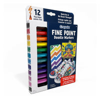 Crayola Fine Point Doodle Markers - 12 Pack-12 fine tip markers: when it's all about the details, rely on crayola fine line markers with a durable fine tip that's designed for precision