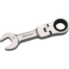 Dynamic Tools 12mm Stubby Flex Head Ratcheting Wrench-Size: 12 mm