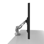 Kanto DMS2000S Gas Shock Dual-Monitor Arm Desktop Mount for 17-inch to 32-inch Displays, Silver-Supports two monitors weighing 3.3 lb (1.5 kg) to 16.5 lb (7.5 kg) each