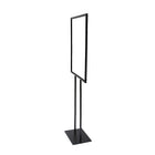 Futech BH-28F Floor Sign Holder - 60"H x 23"W x 10"D - Matte Black-Assembly required