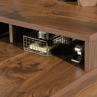 Sauder 59"W Clifford Place L-Desk - Grand Walnut- Meets BIFMA standard x5.5 for safety, durability, and structural performance