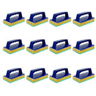 Action 1 Scrubber with Handle, 5.5 x 2.5 inches, Blue, Pack of 12-Packaging: includes total of 12 scrubbers