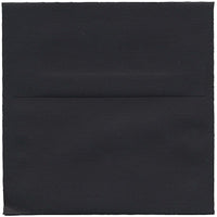 JAM Paper 5.5 x 5.5 Square Envelopes, Black Linen Recycled, 250 Pack (V01210H)-Black linen recycled envelope