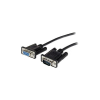 StarTech 1M Black Straight Through Db9 Rs232 Serial Cable, M/F-Serial