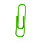 JAM Paper Coloured Standard Paper Clips, Small, Lime Green, 100 Pack (21830624)-Pack of 100 paper clips