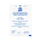 Wasip Non-Adherent Pads - 3" x 4" - 100 Pack-These individually wrapped sterile pads will not stick to the skin or wound and will not disturb the healing process of the wound