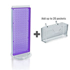 Azar Displays Pegboard Counter Gift Card Holder, 8" x 21", Purple (700505-PUR)-Made from pegboard