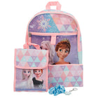 Bioworld 5-Piece Backpack Set - 16" H x 12" W - Frozen Elsa Anna-Officially Licensed: This Frozen merchandise is 100% authentic, making it the perfect gift for fans and collectors!