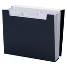 Smead Book Shelf Organizer with SuperTab - Six Pockets - Letter Size - Monaco Blue-1/3 Cut