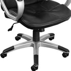 Xtech Montpellier Executive Office Chair with Armrests - Black-Its comfortable armrests help relieve tension in the shoulders and neck