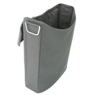 Cathay Importers Dark Grey Polyester Laundry Hamper-Durable 600D dark grey polyester exterior with grey non-woven polypropylene interior lining