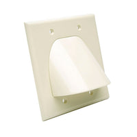 Digiwave Bulk Cable Pass Through Wall Plate, 0.1" x 4.5" x 4.5", White-Digiwave Bulk Cable Pass Through Wall Plate (single gang)