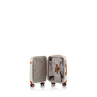 Champs Vintage 21" Hardside Carry-on Luggage - USB Port - Ivory-USB Charging Port