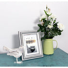 kieragrace KG Jean Photo Frame - 5" x 7", Distressed Metal Effect Wood, 3 Pack-Easel back for tabletop display