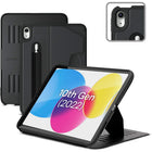 Zugu Magnetic Folio Case for iPad 10th Gen 10.9” (2022) and iPad A16 11th Gen (2025) - Black-Magnetic Folio Cover in Black