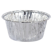 Luciano Aluminum Foil Baking Cups, 3.25 x 1.5 inches, Silver, 192 Pieces-Dimensions: 3.25"D x 1.5"H in dimensions