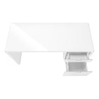 Monarch Specialties 7581 60" Computer Desk - High Glossy White L/R Face Drawer-2 versatile drawers can be mounted on either side for storing small and larger items with ease.