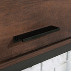 Sauder - 430073 Briarbrook Hutch - Barrel Oak-Open storage features two adjustable shelves.