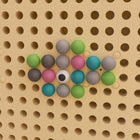 Flash Furniture Bright Beginnings Commercial Grade 512 Piece Peg Accessory Pack for Modular STEAM Walls - Pastel-12.5" W x 8.5" D x 8.25" H