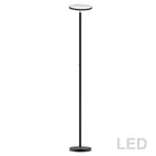 Dainolite 30W LED Torchier, Satin Black Finish (701LEDF-SB)-Floor Lamp
