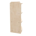 Flash Furniture Bright Beginnings Commercial Grade Bow Front 3 Tier Wooden Classroom Open Corner Storage Unit, Safe - Natural-Reachable Height Ideal for Toddler through Early Elementary