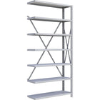 Metalware RK220 Boltless Shelving Unit, 7-Shelves, 36" x 24" x 76", Light Grey-Adjustable shelving system that provides high strength, yet economical storage capacity for your needs