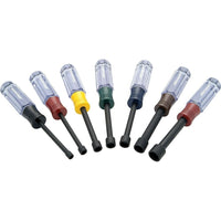 Dynamic Tools 7 Piece SAE Nut Driver Set, Acetate Handles-Contains: 3/16", 1/4", 5/16", 11/32", 3/8", 7/16", 1/2"