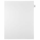 Mark Maker Legal Exhibit Index Tab White Single Tabs, 1/15th Cut, Letter Size, No Holes, Number 182, 25 Pack-White Single Tabs, 1/15th Cut