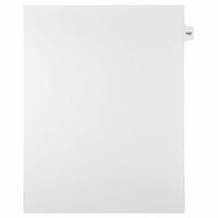 Mark Maker Legal Exhibit Index Tab White Single Tabs, 1/15th Cut, Letter Size, No Holes, Number 182, 25 Pack-White Single Tabs, 1/15th Cut
