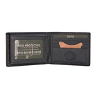 Roots Slimfold Wallet with Removable ID - Black & Navy-2 Slot Pockets