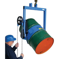 Morse Drum Lifters - Geared Tilted, 55 Us Gal. (45 Imperial Gal.) Drum Size, 800 Lbs./363 Kg. Cap.-Drum Capacity: 55 US gal. (45 Imperial Gal.)