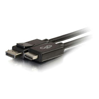 C2G 6Ft DisplayPort Male To HDMI Adapter Cable, Black (54326)-Connector on First End - 1 x DisplayPort Male Digital Audio/Video