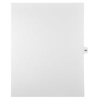 Mark Maker Legal Tabs - Letter Size - White - 1/15th cut - 25 tabs per package - 5 packages Pack - Number 128-White Single Tabs