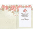 Rosedale 5-1/2" x 8" A Prayer Of Sympathy Greeting Cards And Envelopes, 12 Pack (17558)-Card shop quality greeting cards