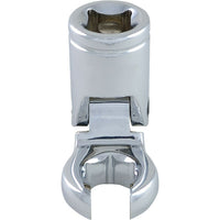 Dynamic Tools 3/8" Drive SAE 11/16" Flex Head, Crow Foot Flare Nut Socket, Chrome Finish-Size: 11/16"