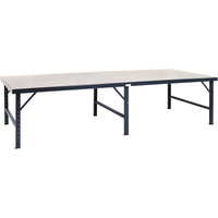 Valleycraft Vari-Tuff Ergonomic Workbenches, 120"W x 48"D, Steel (F87865A5)-120"W x