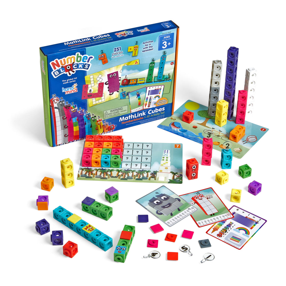 Hand 2 Mind Numberblocks 1-10 Mathlink Cubes Math Activity Set
