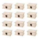Time 4 Crafts Natural Finish Wooden & Drawer Box - 12 Pack-Includes a total of 12 unfinished jewelry boxes