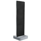 Azar Displays 4-Sided Pegboard Floor Display, Studio Base, Black (700770-BLK)-Pegboard display fixture