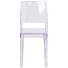 Flash Furniture Phantom Series Transparent Stacking Side Chair-Stackable Accent Chair