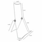 Eddie's DCW Vinyl Coated Wire Display Easel - 9-1/2"H x 5-5/16"W - White - 12 Pack-9-1/2" H x 5-5/16" W