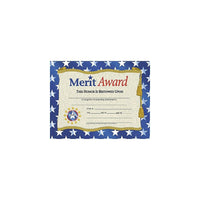 Flipside Gold Border Merit Award Certificate, 81/2" x 11", 90 Pack-Dimensions: 8 1/2"L x 11"W