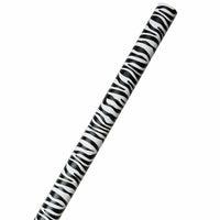 JAM Paper Gift Wrap - Zebra Print Wrapping Paper - 50 Sq Ft Total - Black & White Safari Stripes - 2 Rolls/Pack-Black Zebra Striped, Colourful Wrapping Paper will make anyone excited to find out what’s inside