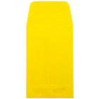 JAM Paper #1 Coin Envelopes, 2 1/4 x 3 1/2, Yellow Recycled, 100 Pack-#1 Coin, 2.25in x 3.5in